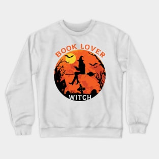 Book Lover Witch Crewneck Sweatshirt